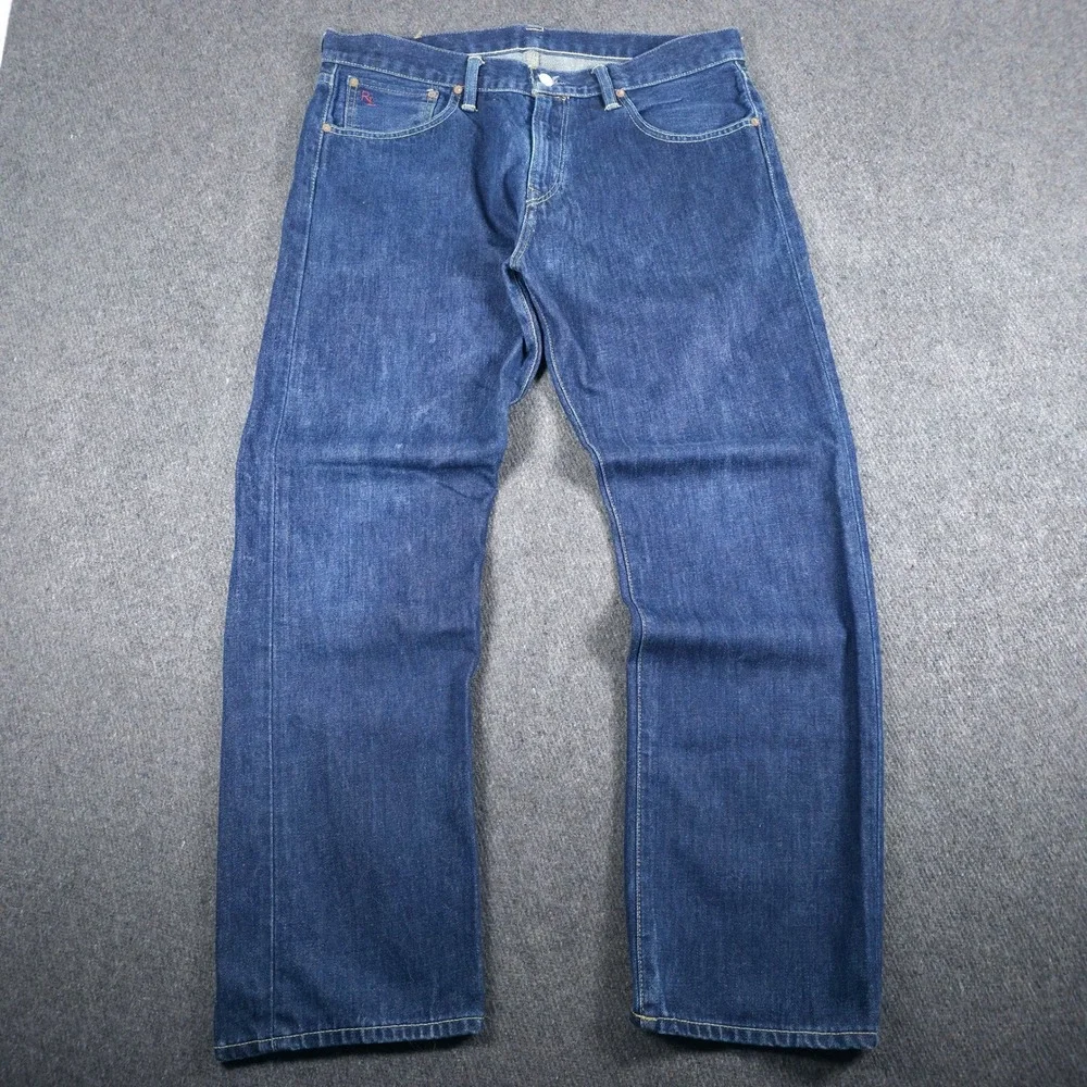 Polo Ralph Lauren Jeans Mens Fits 36x30 Classic Fit Straight Leg Indigo Cotton